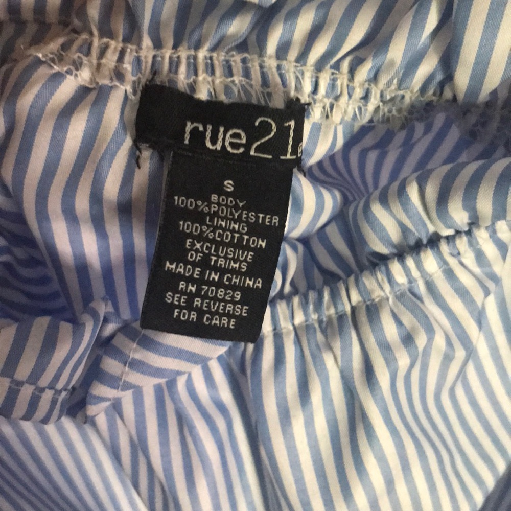 Blue and white Off the shoulder dress! - Picture 2 of 2